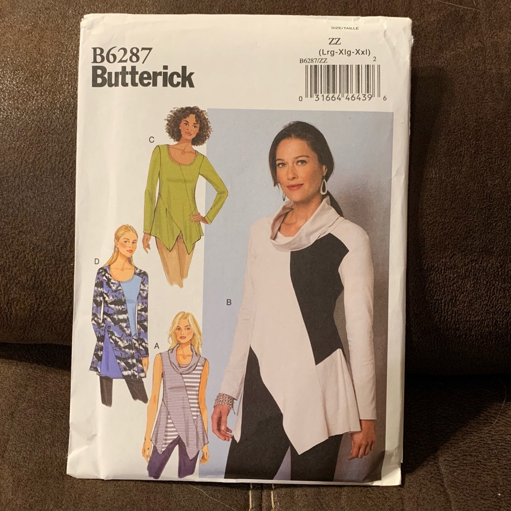 Butterick Pattern B6287 - Tunic Top - New / Unused